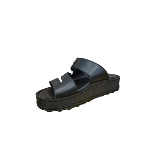 MAMMAMİA D25YT-1295 KALIN TABAN YUMUŞAK DERİ KADIN SANDALET