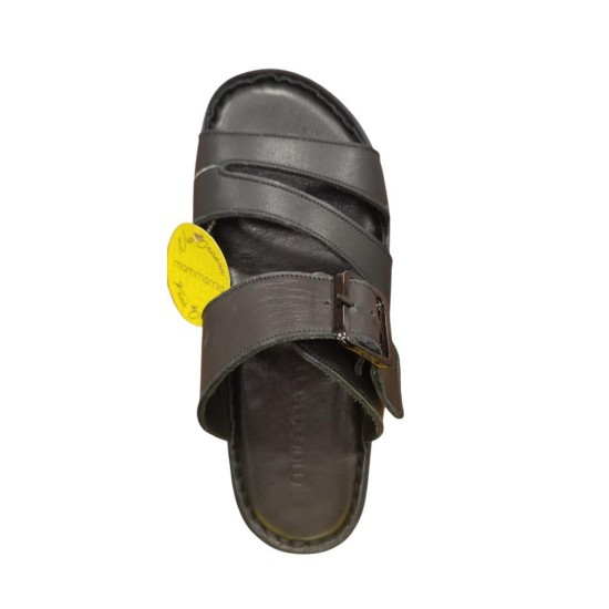 MAMMAMİA D25YT-1295 KALIN TABAN YUMUŞAK DERİ KADIN SANDALET
