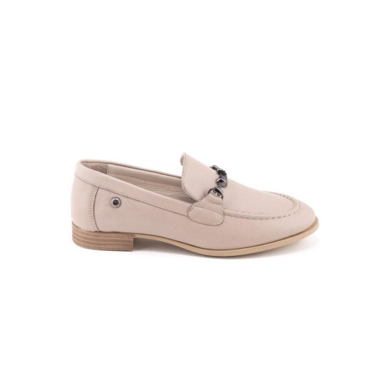 MAMMAMİA D26YA-3365 DÜZ TOPUK LOAFER DERİ KADIN AYAKKABI