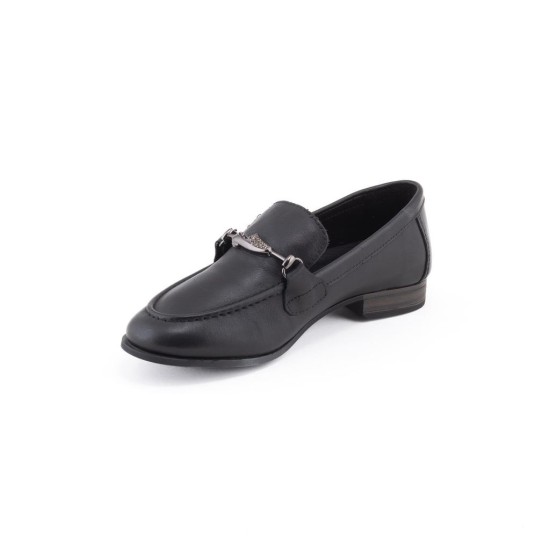 MAMMAMİA D26YA-3365 DÜZ TOPUK LOAFER DERİ KADIN AYAKKABI