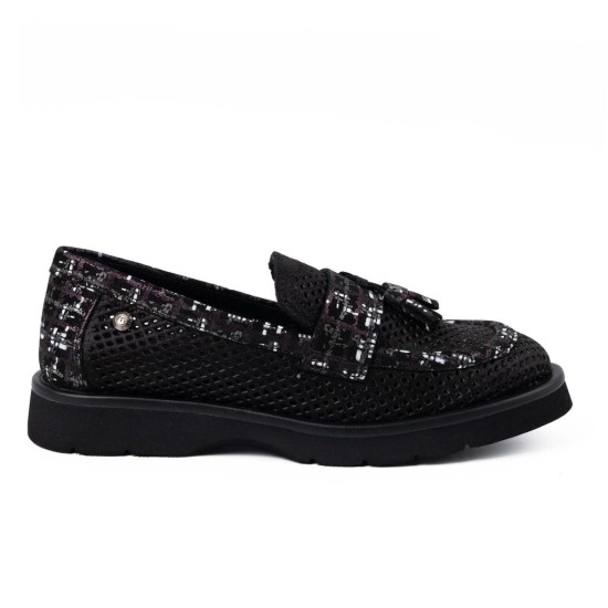 MAMMAMİA D26YA-3820 PÜSKÜLLÜ DELİKLİ LOAFER KADIN AYAKKABI