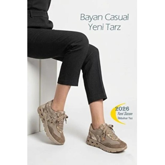 MAMMAMİA D26YA-3990 KALIN ESNEK TABAN DERİ KADIN  AYAKKABI