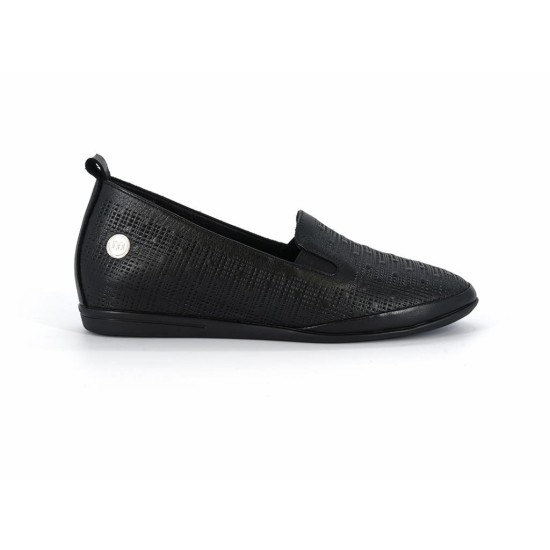 MAMMAMİA D26YA-720 GİZLİ DOLGU BASKILI DERİ KADIN BABET