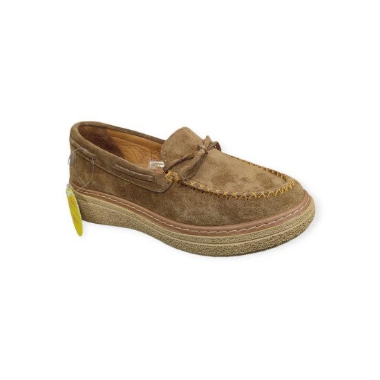 MAMMAMİA D26YA-7735  LOAFER SÜET DERİ GÜNLÜK KADIN AYAKKABI