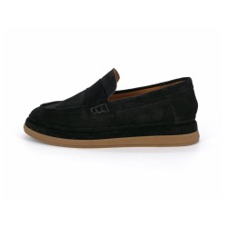 MAMMAMİA D26YA-7815 YARMA SÜET DERİ LOAFER KADIN AYAKKABI