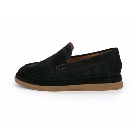 MAMMAMİA D26YA-7815 YARMA SÜET DERİ LOAFER KADIN AYAKKABI