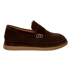 MAMMAMİA D26YA-7815 YARMA SÜET DERİ LOAFER KADIN AYAKKABI