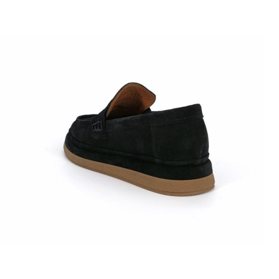 MAMMAMİA D26YA-7815 YARMA SÜET DERİ LOAFER KADIN AYAKKABI