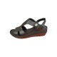 MAMMAMİA D26YS-2350 ORTOPEDİK DOLGU DERİ KADIN SANDALET