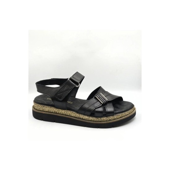 MAMMAMİA D26YS-2905 TOKA DETAYLI DERİ KADIN SANDALET
