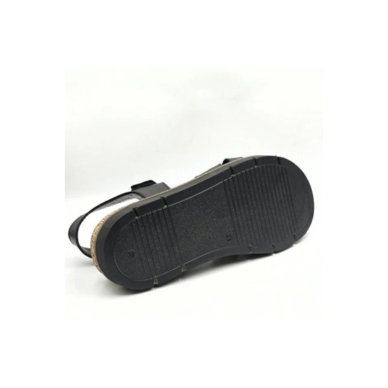 MAMMAMİA D26YS-2905 TOKA DETAYLI DERİ KADIN SANDALET
