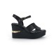 MAMMAMİA D26YS-5385 DOLGU TOPUK DERİ KADIN SANDALET
