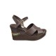 MAMMAMİA D26YS-5385 DOLGU TOPUK DERİ KADIN SANDALET
