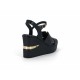 MAMMAMİA D26YS-5385 DOLGU TOPUK DERİ KADIN SANDALET