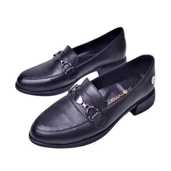 MAMMAMİA KISA TOPUK LOAFER KADIN DERİ AYAKKABI