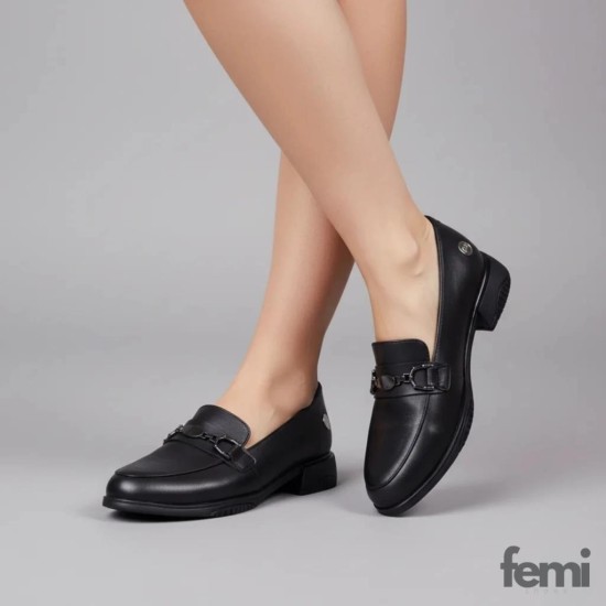 MAMMAMİA KISA TOPUK LOAFER KADIN DERİ AYAKKABI