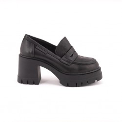MAMMAMİA PLATFORM TOPUK KADIN DERİ LOUFER AYAKKABI