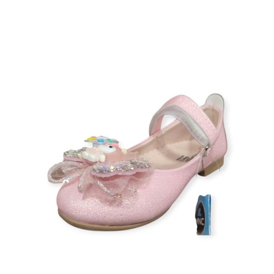 MİNİCAN HY-506 TAŞLI FİYONK DETAYLI KIZ ÇOCUK BABET