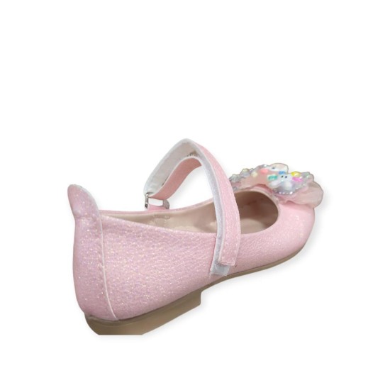 MİNİCAN HY-506 TAŞLI FİYONK DETAYLI KIZ ÇOCUK BABET