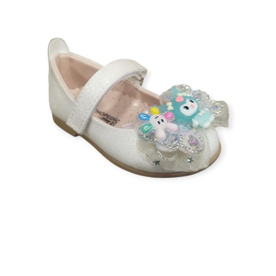 MİNİCAN HY-506 TAŞLI FİYONK DETAYLI KIZ ÇOCUK BABET