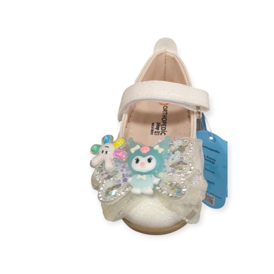 MİNİCAN HY-506 TAŞLI FİYONK DETAYLI KIZ ÇOCUK BABET