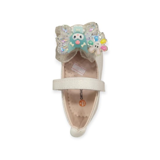 MİNİCAN HY-506 TAŞLI FİYONK DETAYLI KIZ ÇOCUK BABET