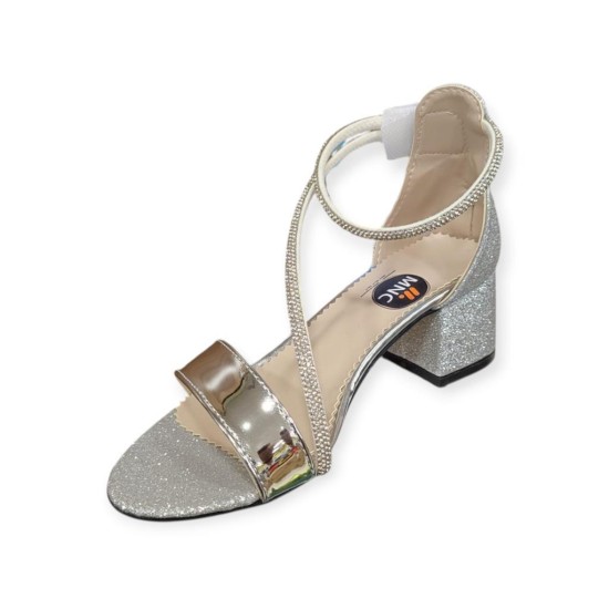MİNİCAN YB-F-038 KISA TOPUK CIRTLI ABİYE KIZ ÇOCUK SANDALET