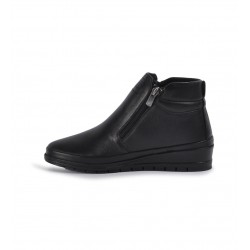 PEPİTA 8200 ORTOPEDİK YUMUŞAK ÇİFT FERMUARLI DERİ KADIN BOT