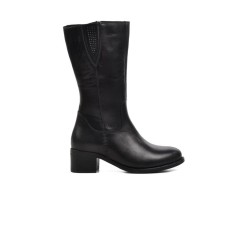 PEPİTA 9289 TOPUKLU KAYMAZ ARA BOY KLASİK DERİ KADIN ÇİZME