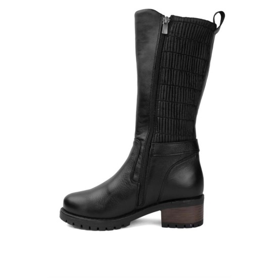 PEPİTA 9869 TOPUKLU ARA BOY DERİ KADIN ÇİZME