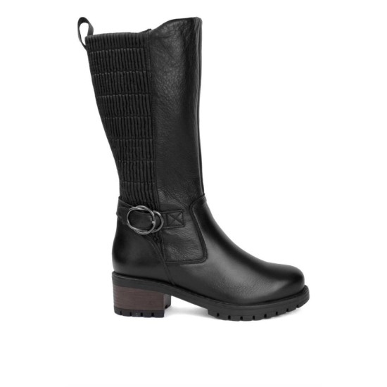 PEPİTA 9869 TOPUKLU ARA BOY DERİ KADIN ÇİZME