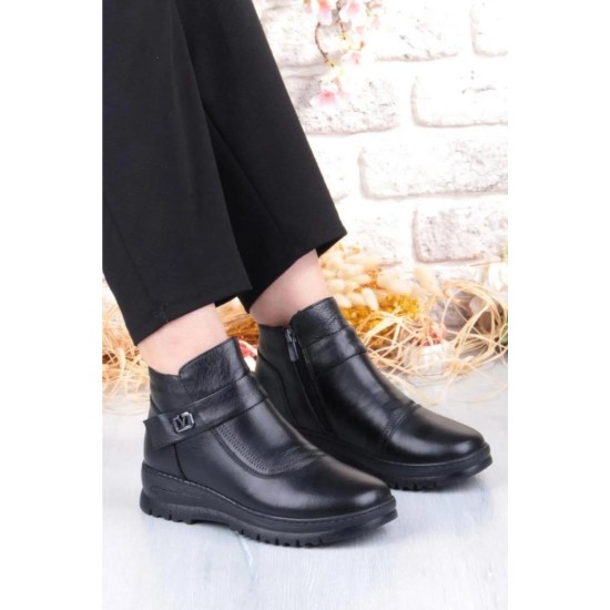 PEPİTA B002 ORTOPEDİK ESNEK TABAN YUMUŞAK KADIN DERİ BOT