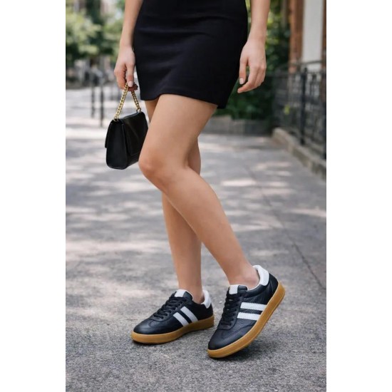 PEPİTA Z923 BAĞCIKLI SNEAKER DERİ GENÇ KADIN SPOR AYAKKABI