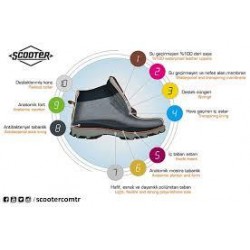 SCOOTER M5538 WATERTİGT ASLA SU GEÇİRMEZ DERİ ERKEK BOT SCOOTER M5538 WATERTİGT ASLA SU GEÇİRMEZ DERİ ERKEK BOT