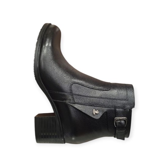 VENÜS 1779011K TOPUKLU TOKA DETAYLI KLASİK DERİ KADIN BOT