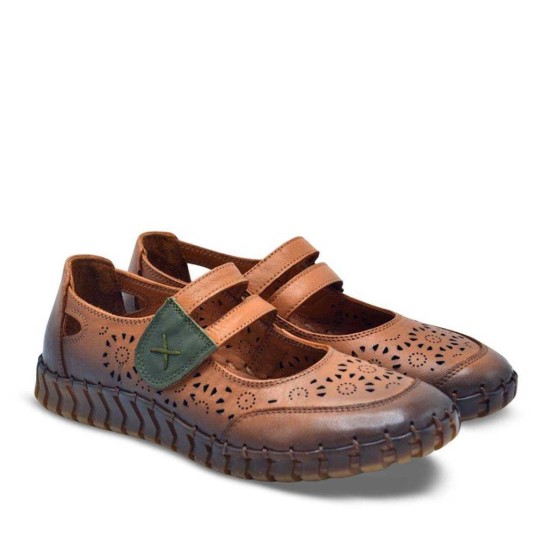 VENÜS 2010728Y CIRTLI YAZLIK DERİ KADIN AYAKKABI