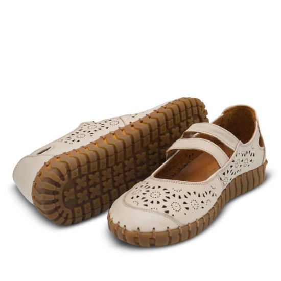 VENÜS 2010728Y CIRTLI YAZLIK DERİ KADIN AYAKKABI