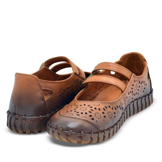 VENÜS 2010728Y CIRTLI YAZLIK DERİ KADIN AYAKKABI