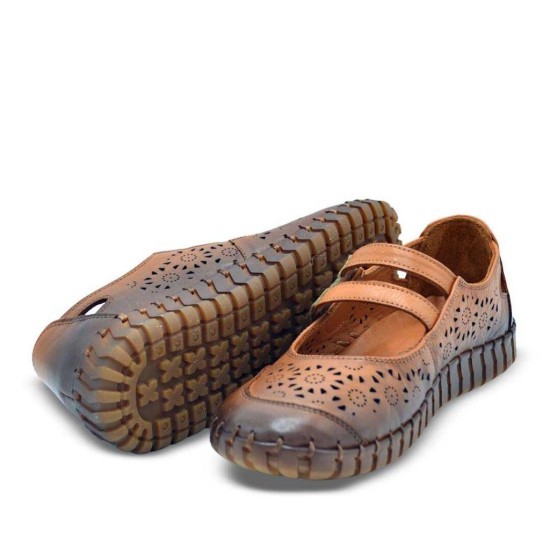 VENÜS 2010728Y CIRTLI YAZLIK DERİ KADIN AYAKKABI