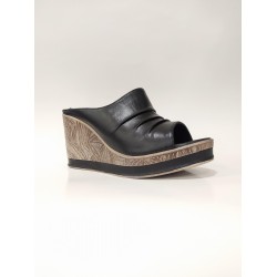 VENÜS 2015702  DOLGU TOPUK PLATFORM DERİ KADIN TERLİK