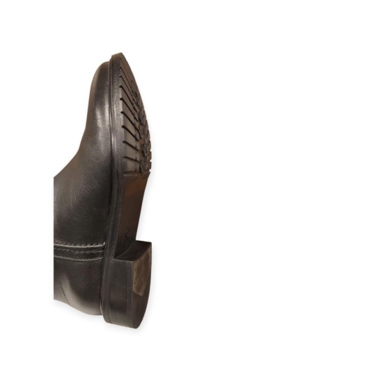 VENÜS 20717K DÜZ TOPUK KLASİK DERİ KADIN ÇİZME