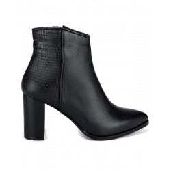 VENÜS 2128235K KLASİK SİVRİ BURUN DERİ TOPUKLU KADIN BOT