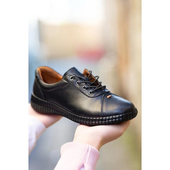 VENÜS 2216114Y BAĞCIKLI ORTOPEDİK DERİ GÜNLÜK KADIN AYAKKABI