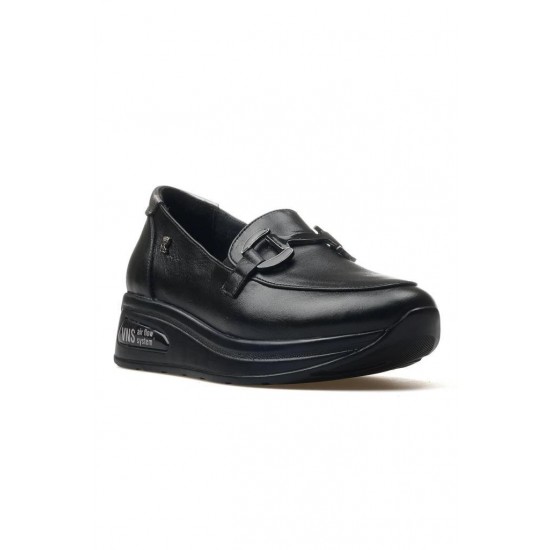 VENÜS 2216647Y AİRFLOW DOLGU DERİ LOAFER KADIN AYAKKABI