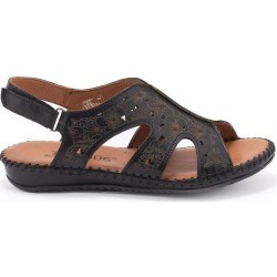 VENÜS 23144015Y SARAÇLI ORTOPEDİK CIRTLI DERİ KADIN SANDALET