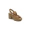VENÜS 2409805Y PLATFORM TOPUK KADIN DERİ SANDALET