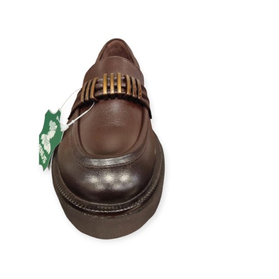 VENÜS 2411551K KALIN TABAN TOKALI LOAFER DERİ KADIN AYAKKABI