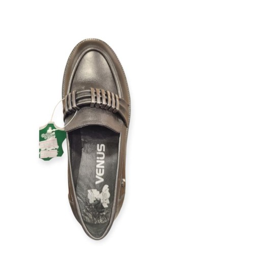 VENÜS 2411551K KALIN TABAN TOKALI LOAFER DERİ KADIN AYAKKABI