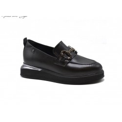 VENÜS 2451401K KALIN TABAN TOKALI LOAFER DERİ KADIN AYAKKABI