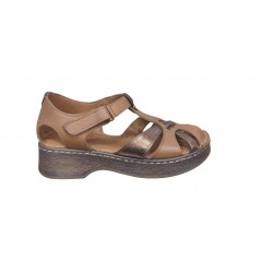 VENÜS 25028402Y KALIN TABAN BURNU KAPALI KADIN DERİ SANDALET